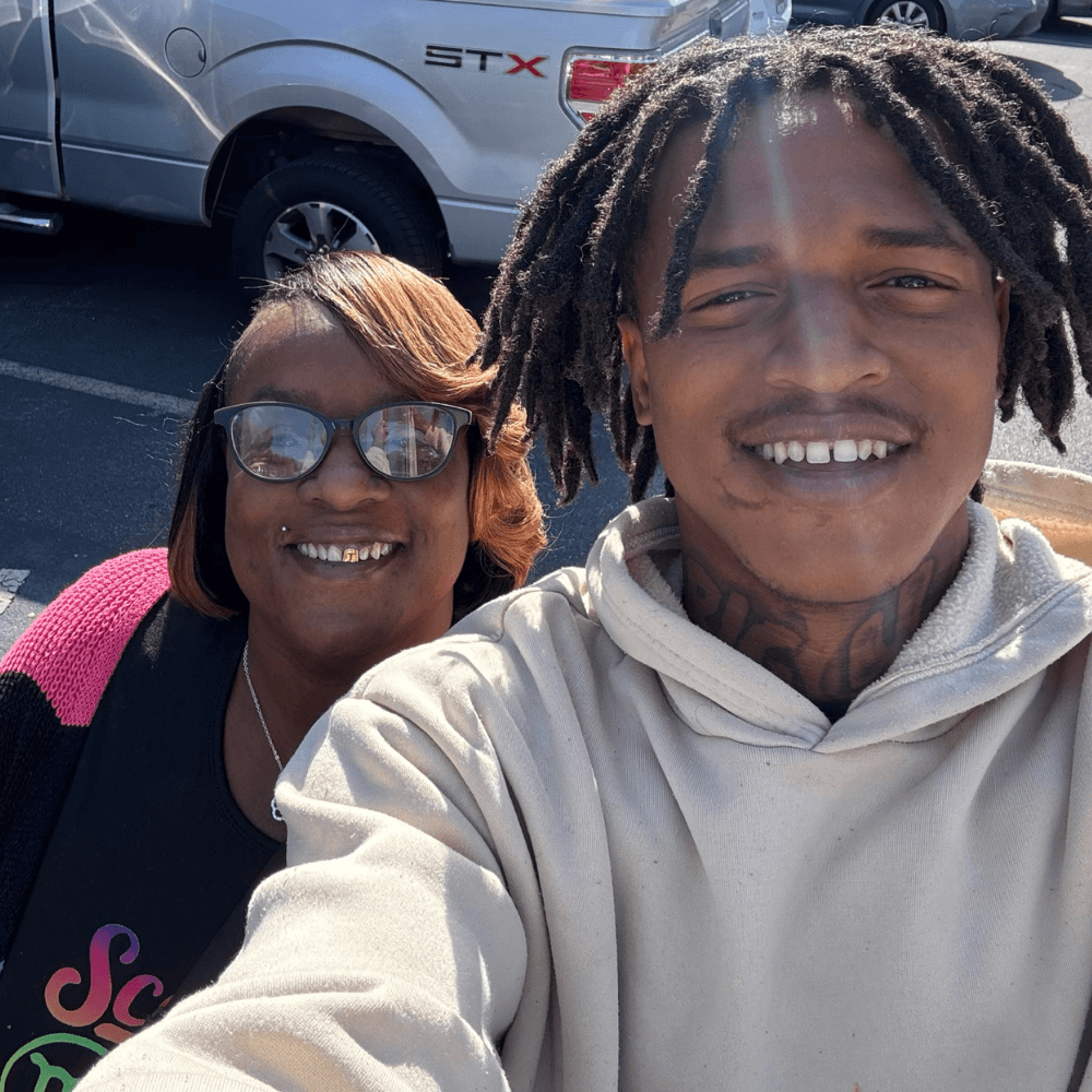 Frederick and his mom